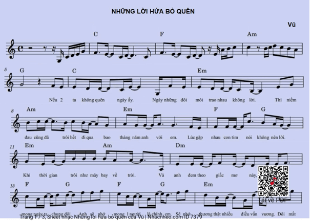 Những lời hứa bỏ quên (lời bài hát, lyric chính xác nhất)