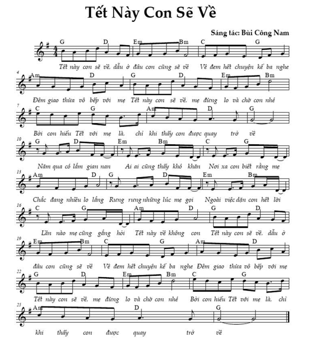 Tết này con sẽ về (lời bài hát, lyric chính xác nhất)