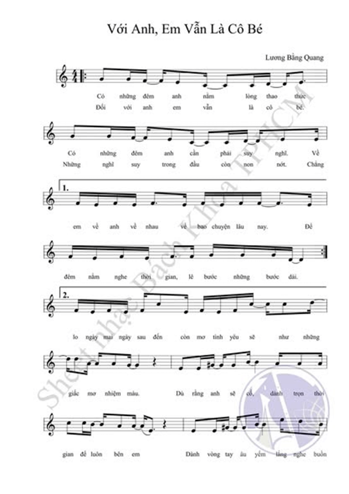 Với anh em vẫn là cô bé (lời bài hát, lyric chính xác nhất)