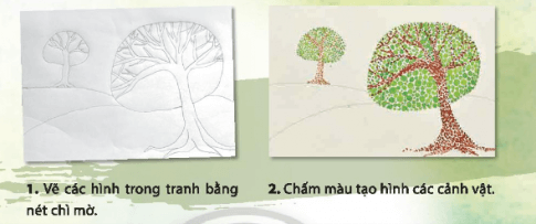 Mĩ thuật lớp 4 Chân trời sáng tạo Bài 2: Tranh chấm màu