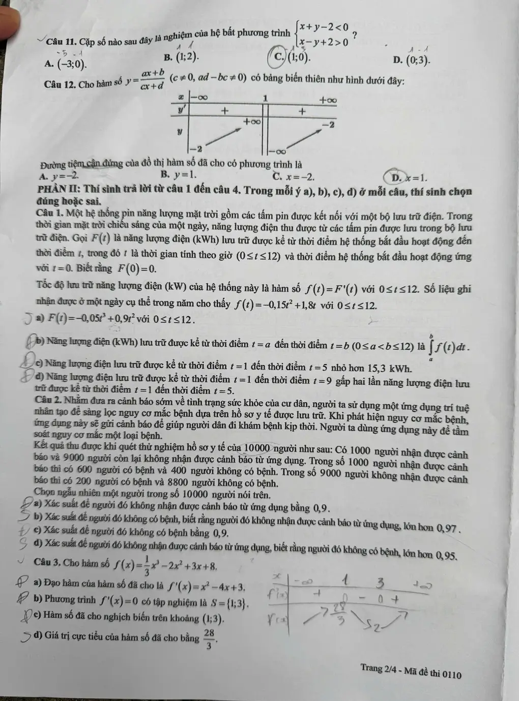 Đề chính thức Toán Tốt nghiệp THPT 2026 (có đáp án)