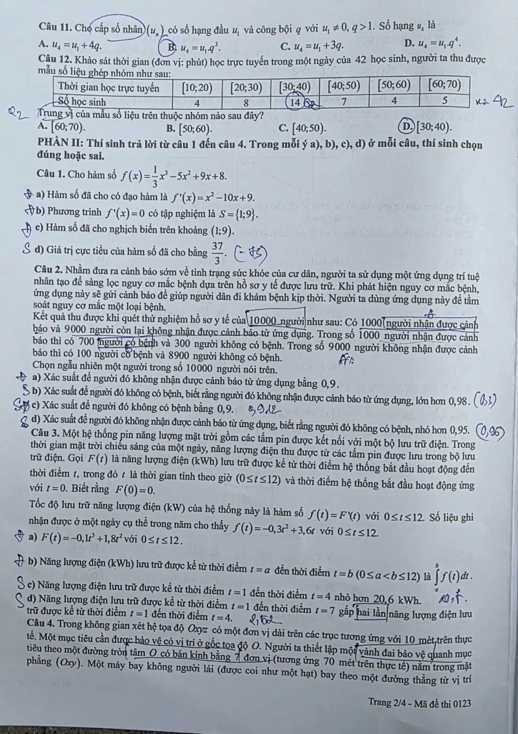 Đề chính thức Toán Tốt nghiệp THPT 2026 (có đáp án)