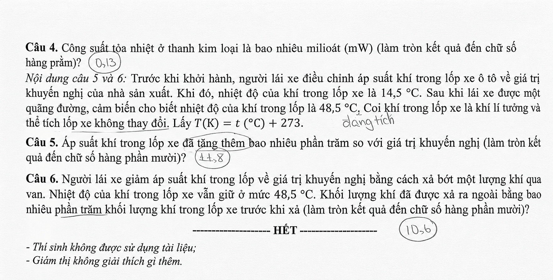 Đề chính thức Vật Lí Tốt nghiệp THPT 2026 (có đáp án)