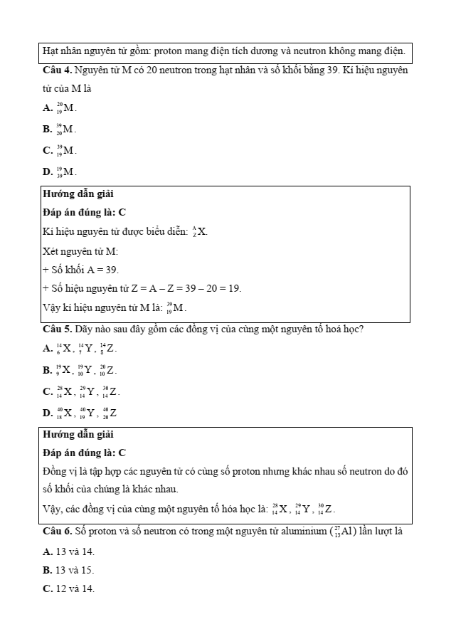 Đề kiểm tra Hoá học 10 Cánh diều theo Chủ đề (có lời giải)
