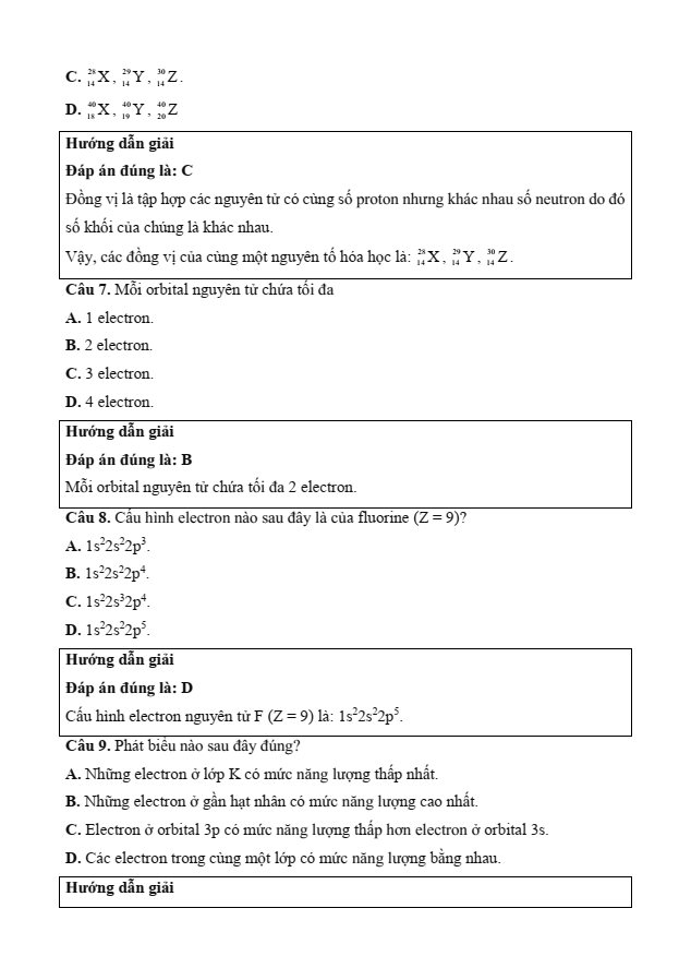Đề kiểm tra Hoá học 10 Kết nối tri thức theo Chương (có lời giải)