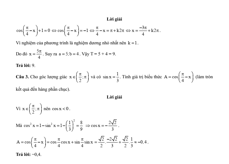 Đề kiểm tra Toán 11 Chân trời sáng tạo theo Chương (có lời giải)