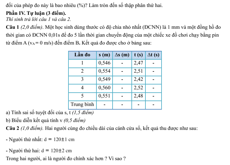 Đề kiểm tra Vật lí 10 Kết nối tri thức theo Chương (có lời giải)