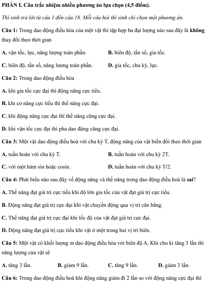 Đề kiểm tra Vật lí 11 Kết nối tri thức theo Chương (có lời giải)