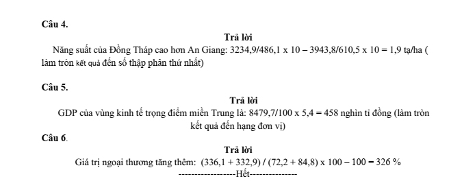 Đề thi học sinh giỏi Địa Lí 12 trường THPT Kim Sơn C năm 2025