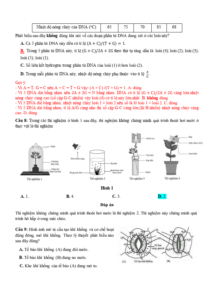 Đề thi học sinh giỏi Sinh học 12 trường THPT Lê Quý Đôn (Ninh Bình) năm 2025-2026