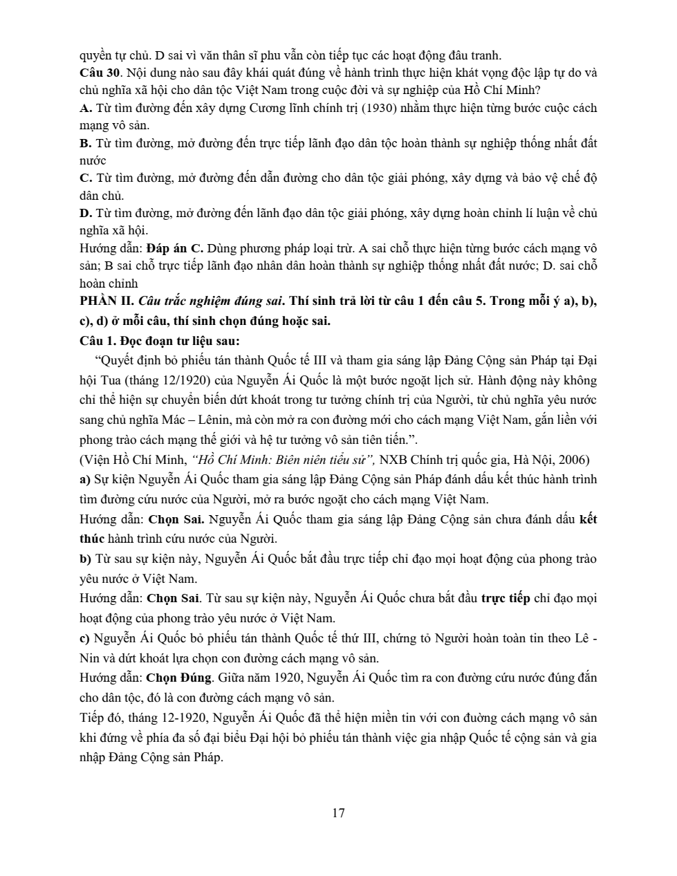 Đề thi học sinh giỏi Lịch Sử 12 trường THPT Hậu Lộc 3 năm 2025-2026