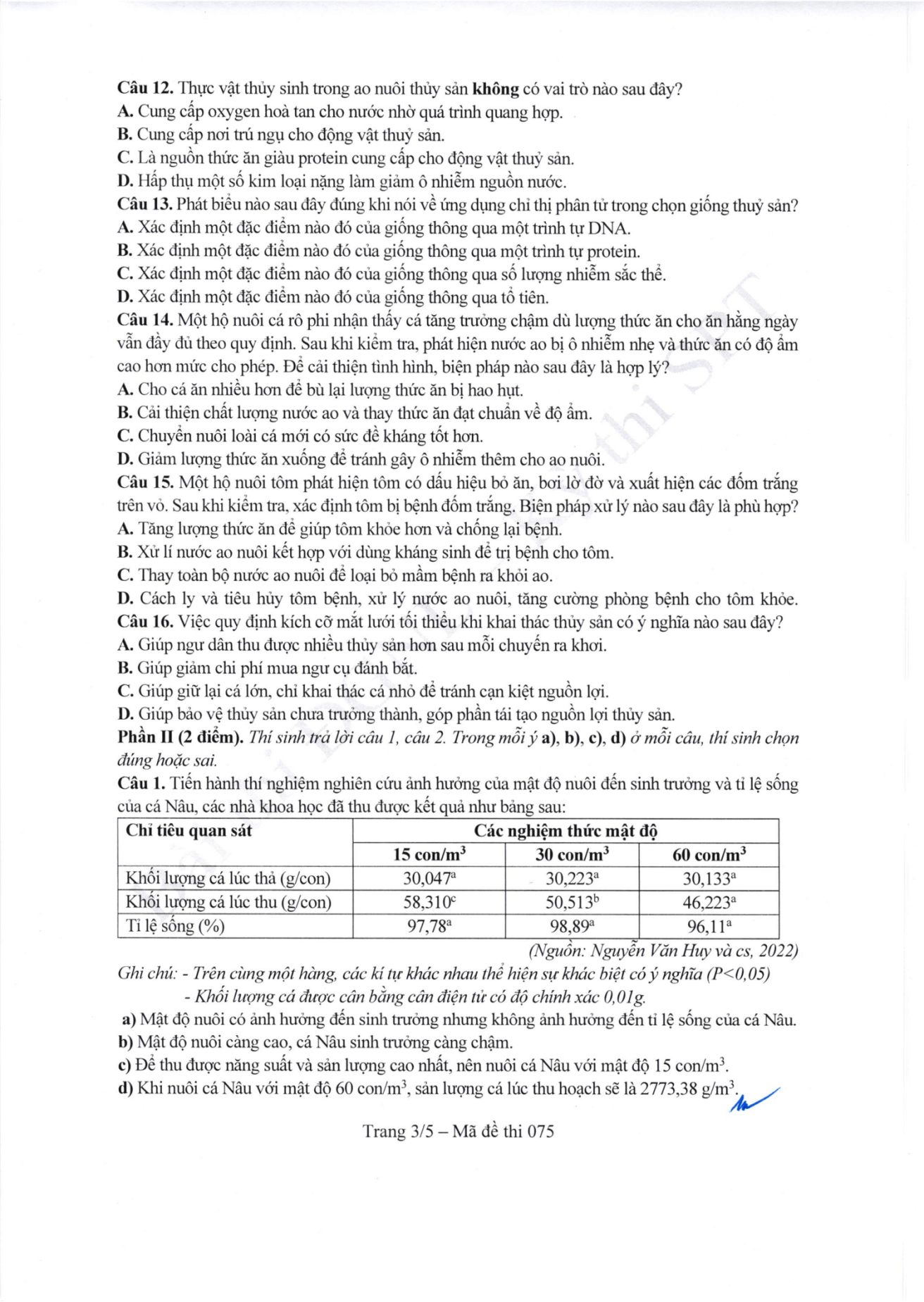 Đề thi tham khảo Công nghệ (định hướng Nông nghiệp) ĐGNL ĐHSPHN năm 2026