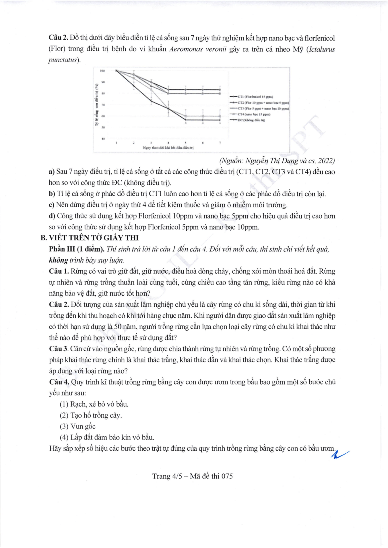 Đề thi tham khảo Công nghệ (định hướng Nông nghiệp) ĐGNL ĐHSPHN năm 2026