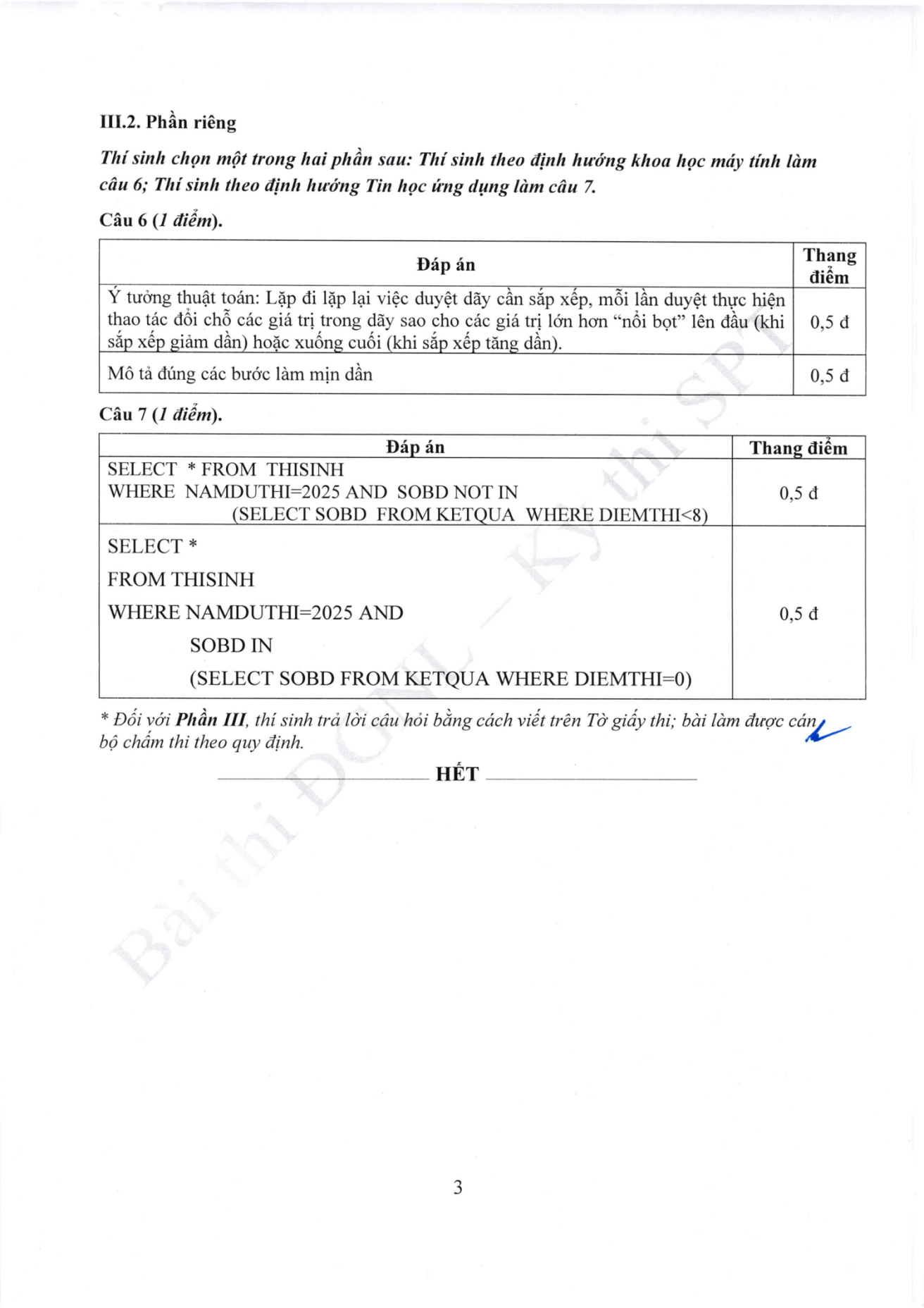 Đề thi tham khảo Tin học ĐGNL ĐHSPHN năm 2026