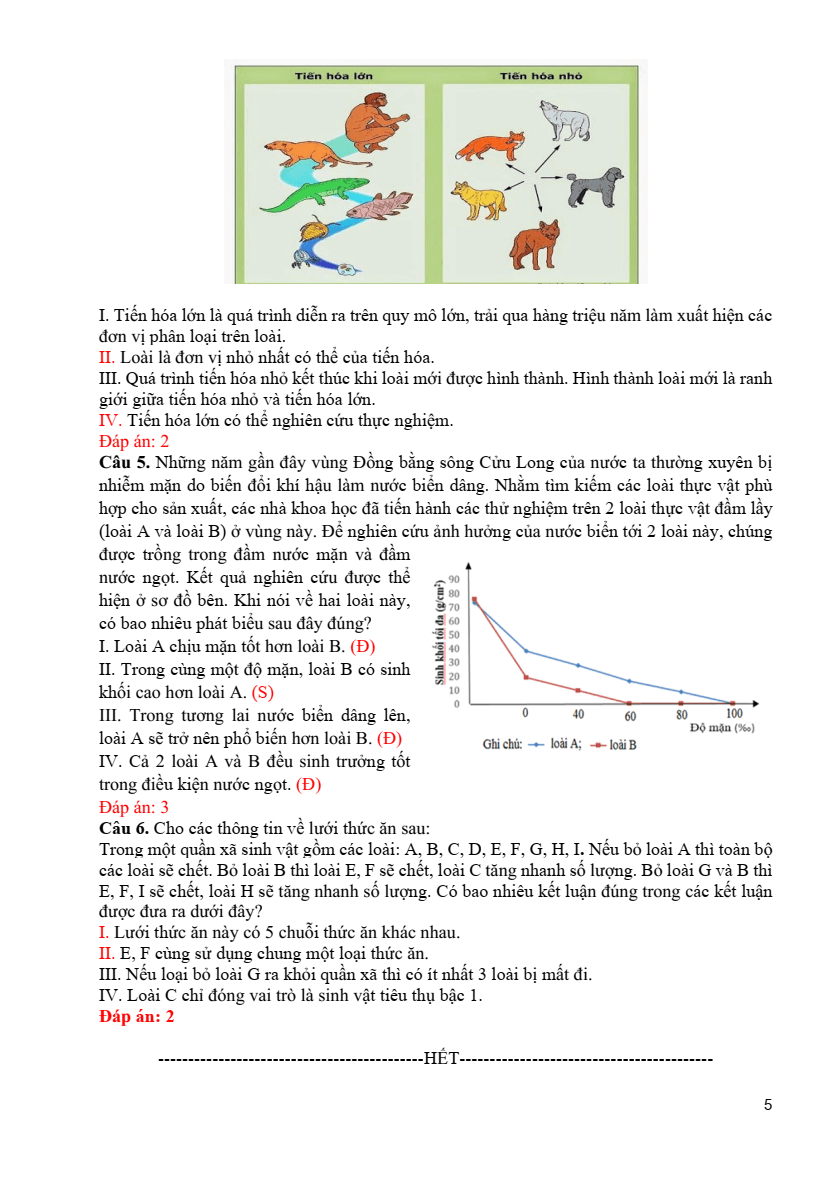 Đề thi thử 2025 Sinh sở GD&ĐT Quảng Ninh