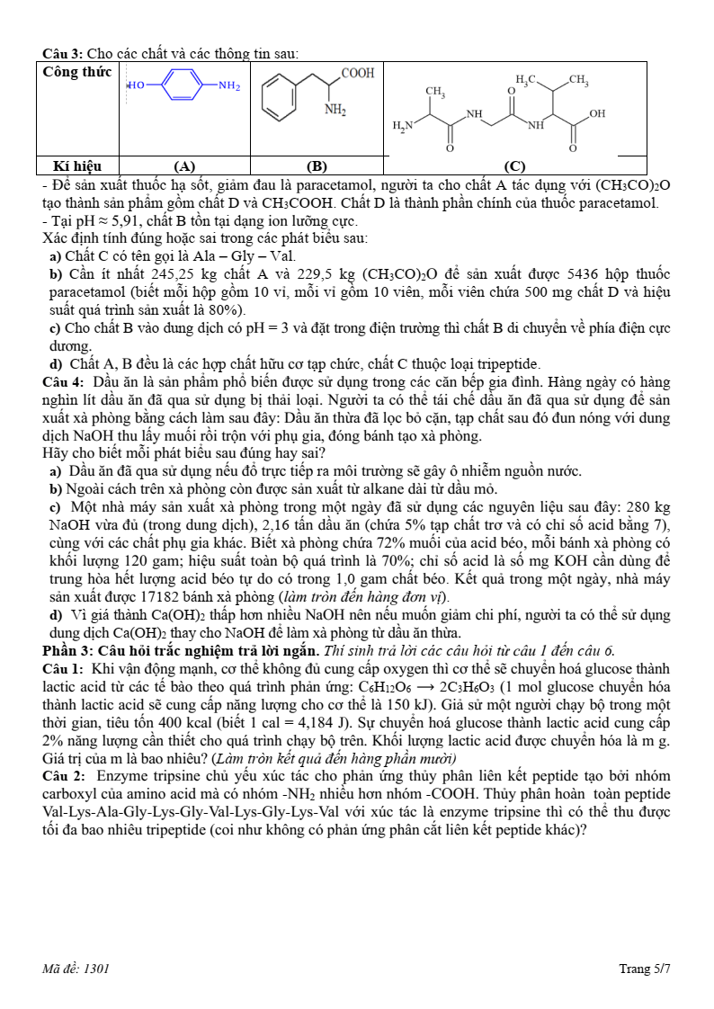 Đề thi thử Hóa Tốt nghiệp THPT 2025-2026 Cụm 13 trường THPT (Hải Phòng)