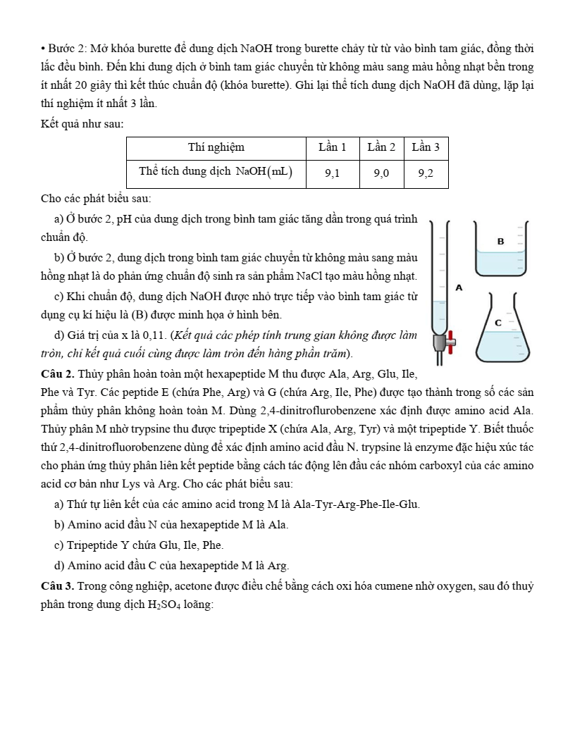 Đề thi thử Hóa Tốt nghiệp THPT 2025-2026 trường THPT Chuyên Chu Văn An (Lạng Sơn)