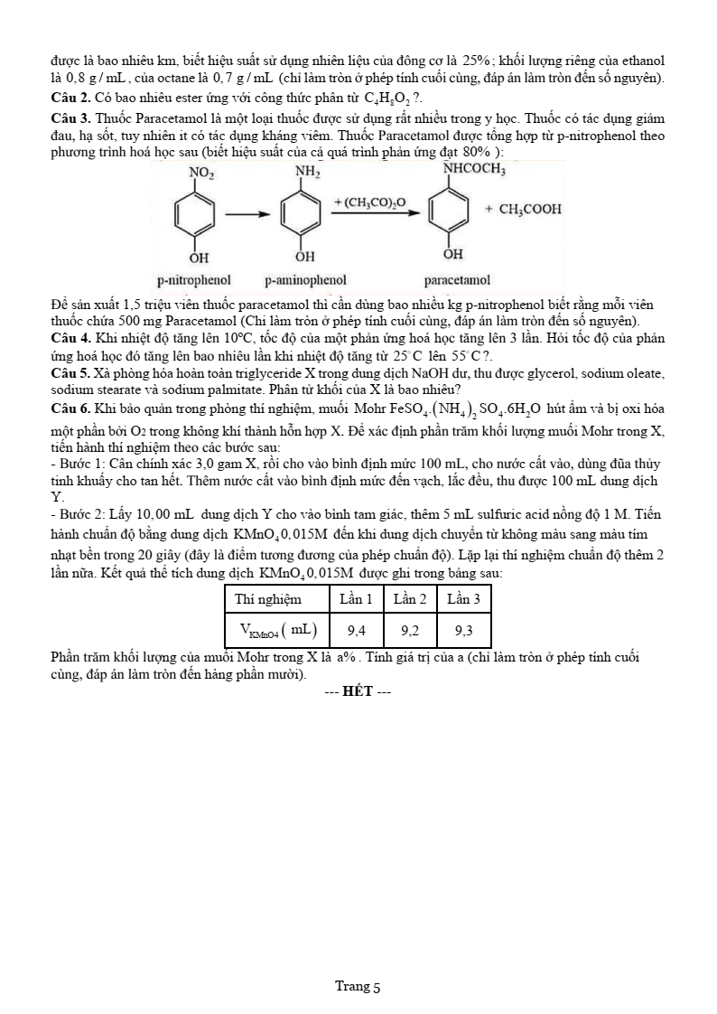 Đề thi thử Hóa Tốt nghiệp THPT 2025-2026 trường THPT Đồng Đậu (Phú Thọ)