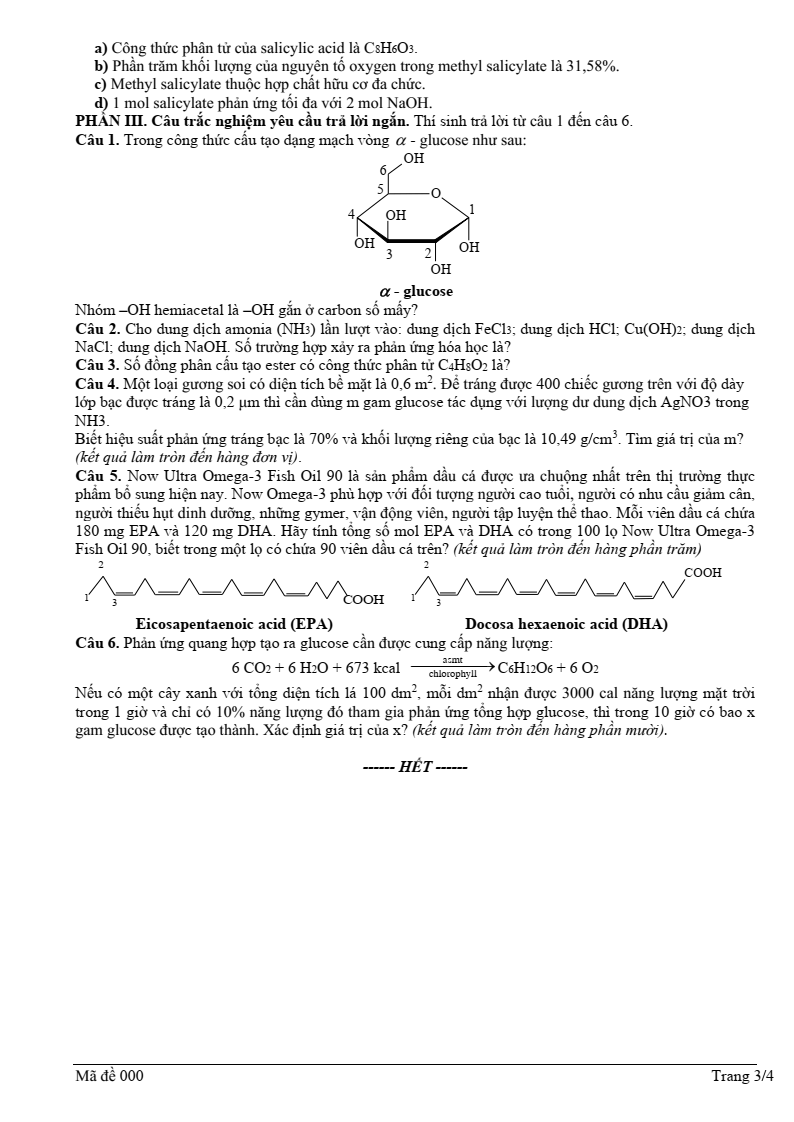 Đề thi thử Hóa Tốt nghiệp THPT 2025-2026 trường THPT Võ Thị Sáu (Phú Thọ)