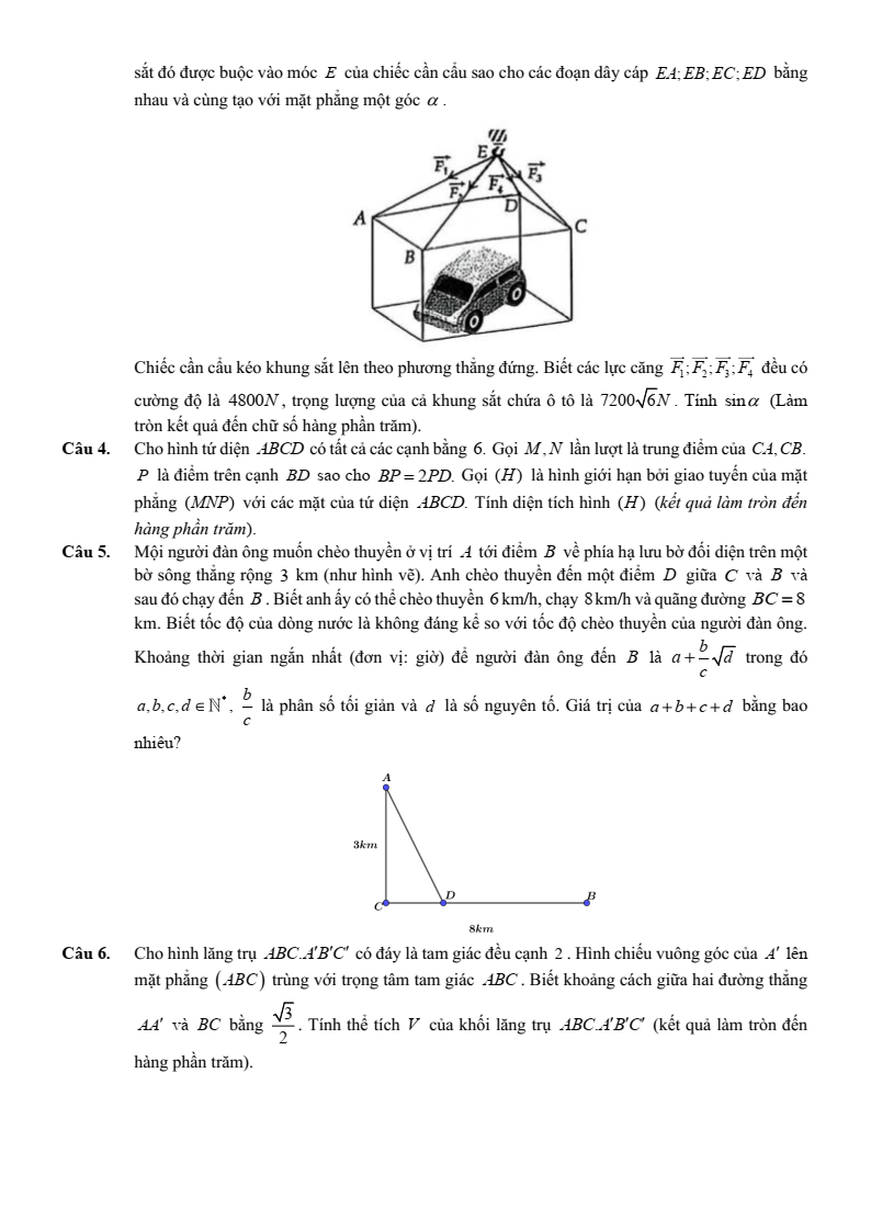Đề thi thử Toán Tốt nghiệp THPT 2025-2026 trường THPT Chuyên Bắc Ninh