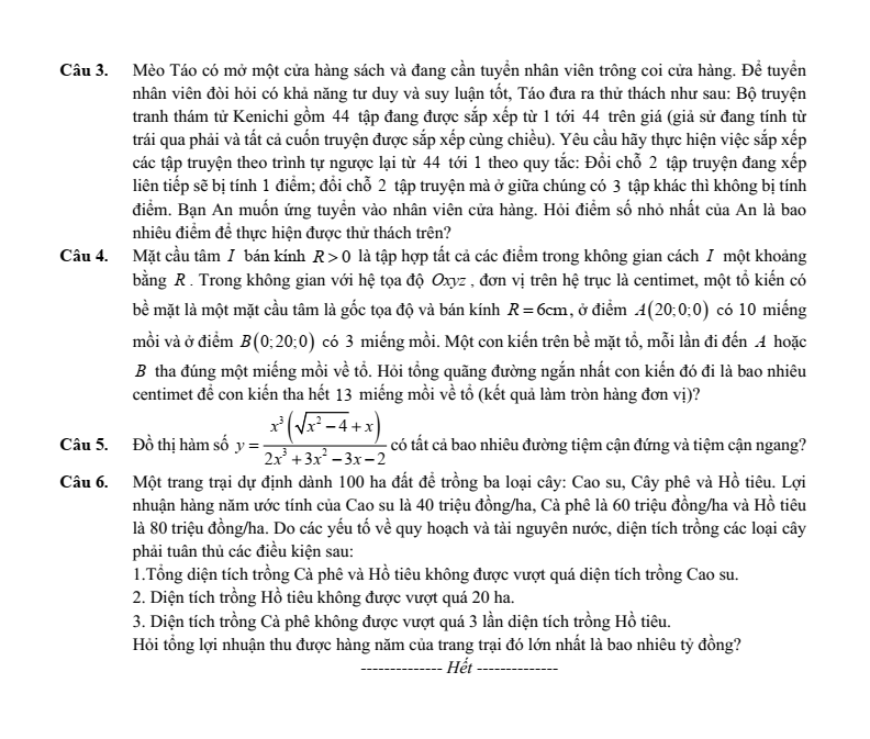 Đề thi thử Toán Tốt nghiệp THPT 2025-2026 trường THPT Chuyên Hạ Long (Quảng Ninh)