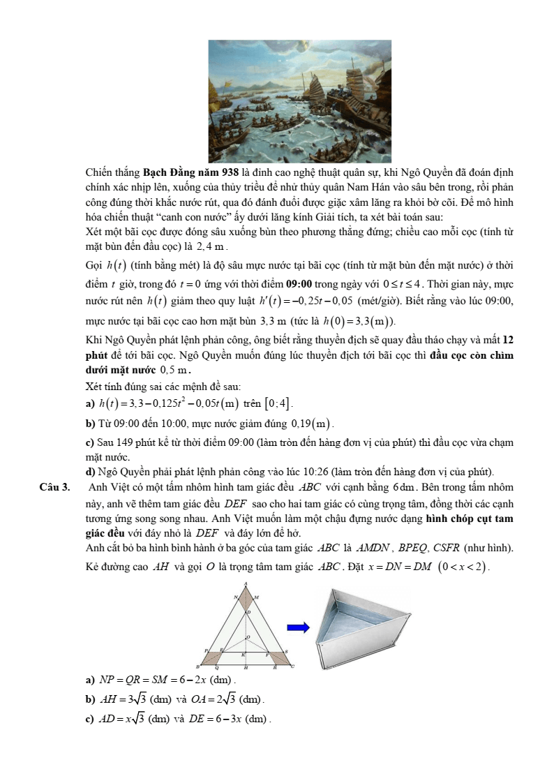 Đề thi thử Toán Tốt nghiệp THPT 2025-2026 trường THPT Lê Thánh Tông