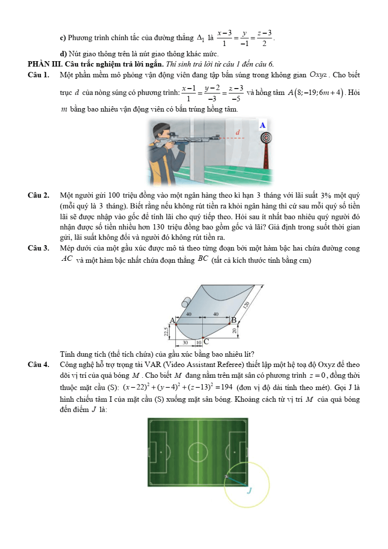 Đề thi thử Toán Tốt nghiệp THPT 2025-2026 trường THPT Mường Lát (Thanh Hóa)