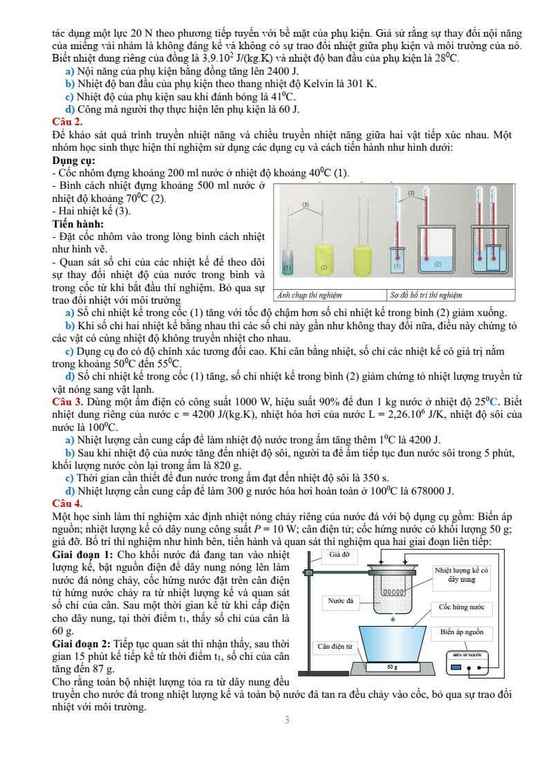 Đề thi thử Vật lí Tốt nghiệp THPT 2025-2026 Liên trường THPT – Bắc Ninh