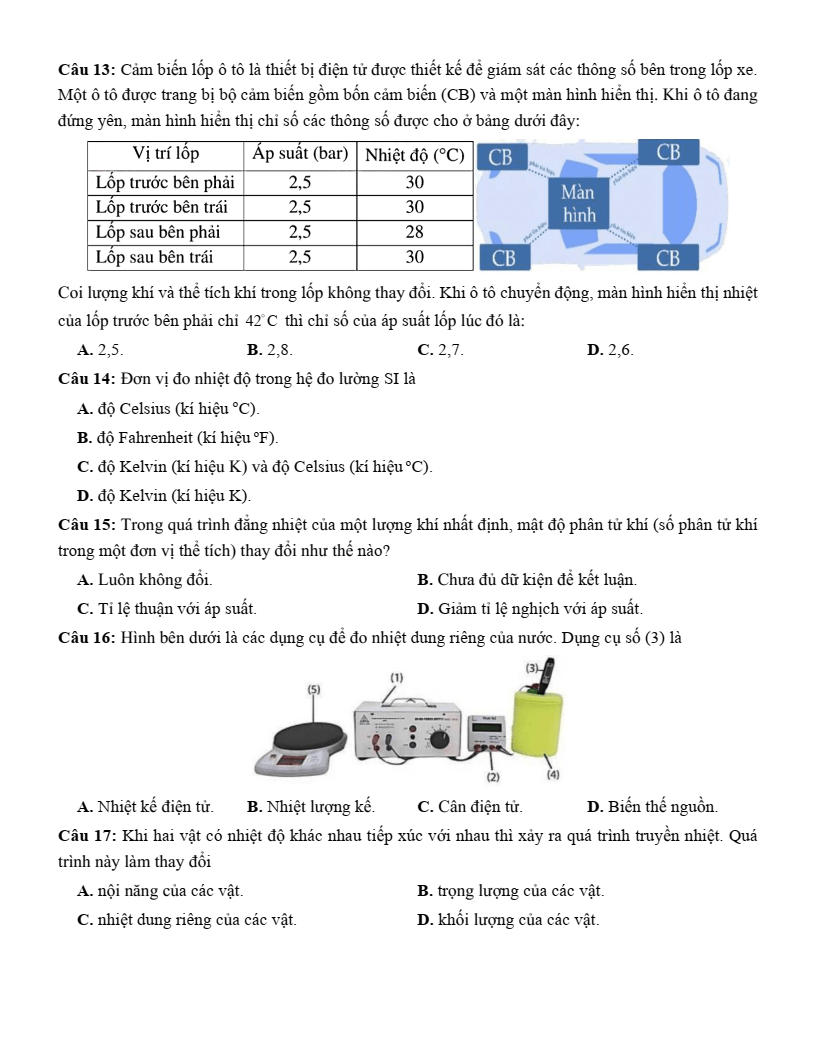 Đề thi thử Vật lí Tốt nghiệp THPT 2025-2026 trường THPT Cẩm Phả (Quảng Ninh)