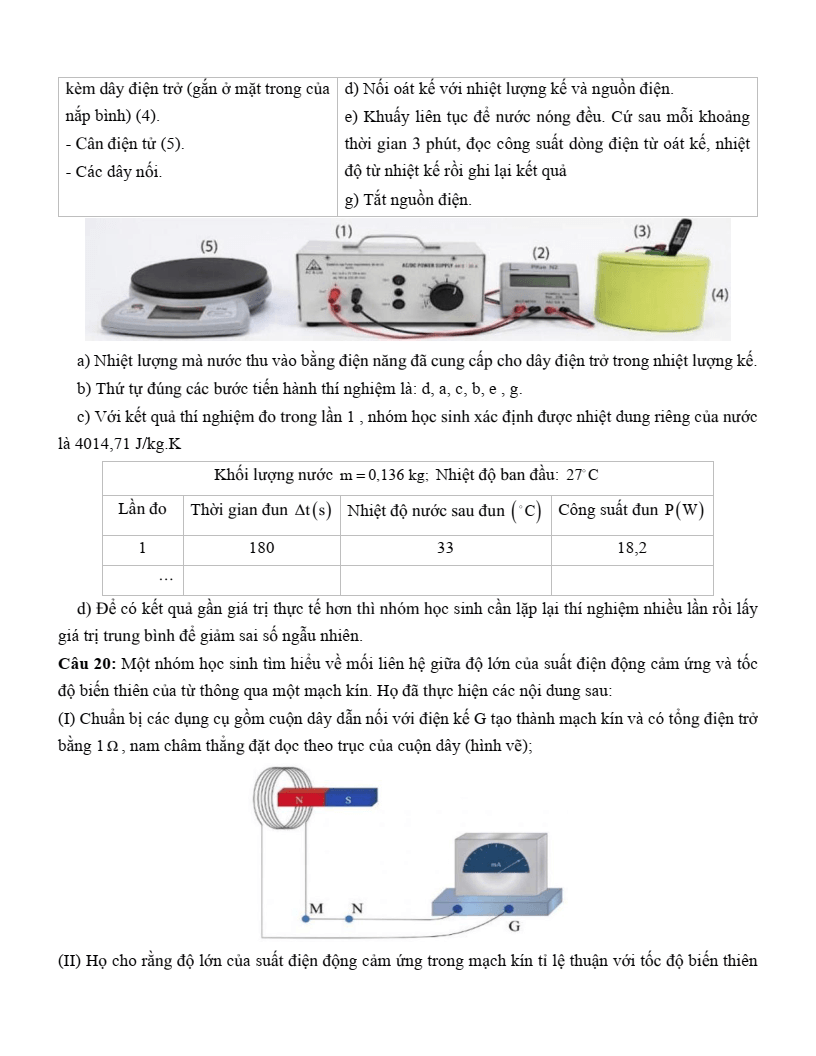Đề thi thử Vật lí Tốt nghiệp THPT 2025-2026 trường THPT Kinh Môn II (Hải Phòng)