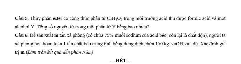 Đề thi thử Hóa Tốt nghiệp năm 2025 Trường THPT Nguyễn Đăng Đạo