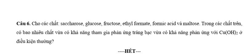 Đề thi thử Hóa Tốt nghiệp năm 2025 Trường THPT Yên Dũng