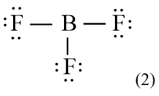 Công thức Lewis của BF3