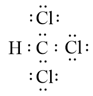 Công thức Lewis của CHCl3