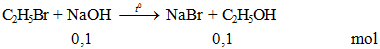 C2H5Br + NaOH → NaBr + C2H5OH | Cân bằng phương trình hóa học