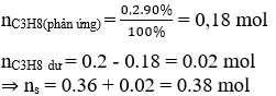 C<sub>3</sub>H<sub>8</sub> → CH<sub>4</sub> + C<sub>2</sub>H<sub>4</sub> | C3H8 đi ra C2H4 | C3H8 đi ra CH4″></p>
<p>Bảo toàn lượng, tổng lượng những hóa học sau cracking vẫn chính là 8.8 gam</p>
<p>Do ê, lượng mol láo ăn ý sau là:</p>
<p><img decoding=