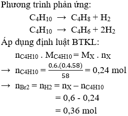C<sub>4</sub>H<sub>10</sub> → C<sub>4</sub>H<sub>8</sub> + H<sub>2</sub> | Cân bằng phương trình hóa học