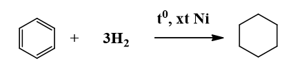 C6H6 + H2 → C6H12 | C6H6 ra C6H12