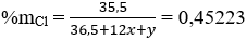 CH<sub>2</sub>=CH–CH<sub>3</sub> + HCl → CH<sub>3</sub>–CHCl–CH<sub>3</sub> | Cân bằng phương trình hóa học