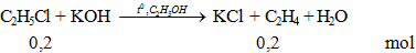 C2H5Cl + KOH → KCl + C2H4 + H2O | Cân bằng phương trình hóa học
