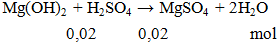 Mg(OH)2 + H2SO4 → MgSO4 + 2H2O | Cân bằng phương trình hóa học