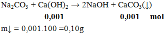 Na2CO3 + Ca(OH)2 → 2NaOH + CaCO3( ↓) | Cân bằng phương trình hóa học