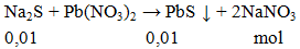 Na2S + Pb(NO3)2 → PbS ↓ + 2NaNO3 | Cân bằng phương trình hóa học