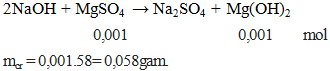 2NaOH + Mg(NO3)2 →  2NaNO3 + Mg(OH)2↓ | Cân bằng phương trình hóa học