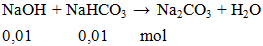 NaOH + NaHCO3 →  Na2CO3 + H2O | Cân bằng phương trình hóa học