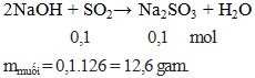 2NaOH + SO2 → Na2SO3 + H2O | Cân bằng phương trình hóa học