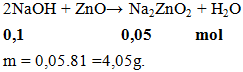 2NaOH + ZnO → Na2ZnO2 + H2O | Cân bằng phương trình hóa học