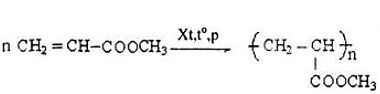 Phản ứng trùng hợp Metyl acrylat | Cân bằng phương trình hóa học