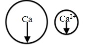 So sánh bán kính của Ca và Ca2+