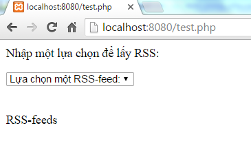 Ajax RSS trong PHP